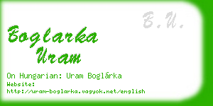 boglarka uram business card